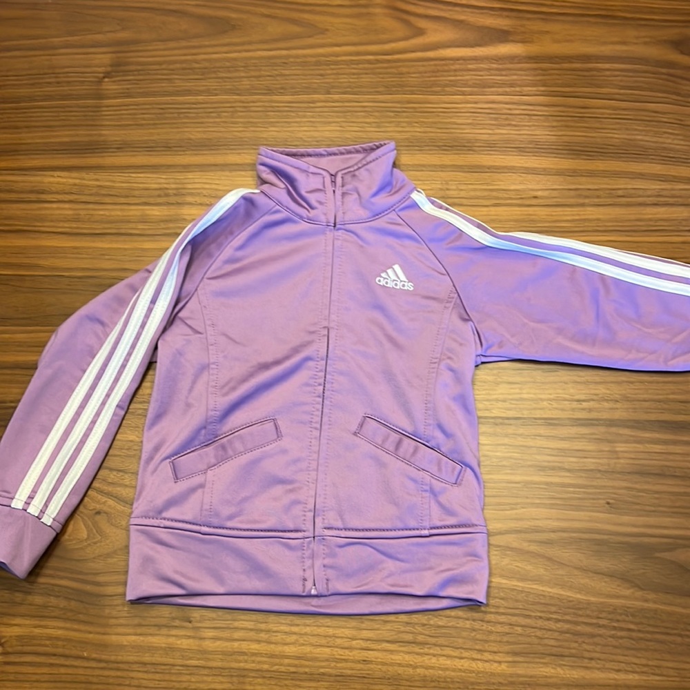 Adidas purple track Jacket